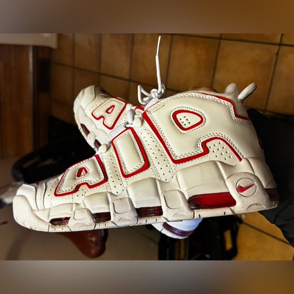 Nike Uptempo white/red - Picture 3 of 3